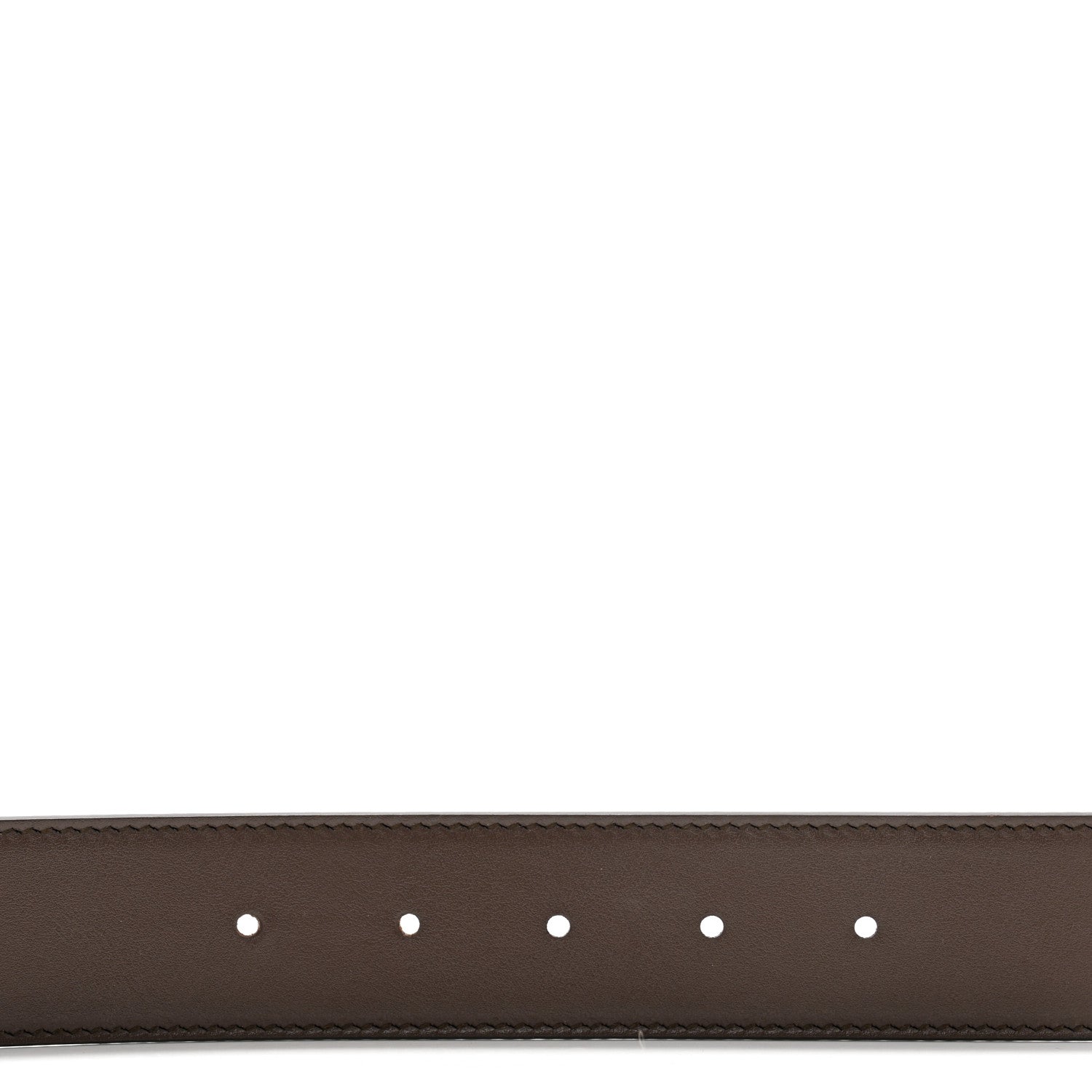 Gucci GG Supreme Monogram Plutone Calfskin Double G Reversible 37mm Belt 120 48 Beige Ebony New Acero 7 of 8