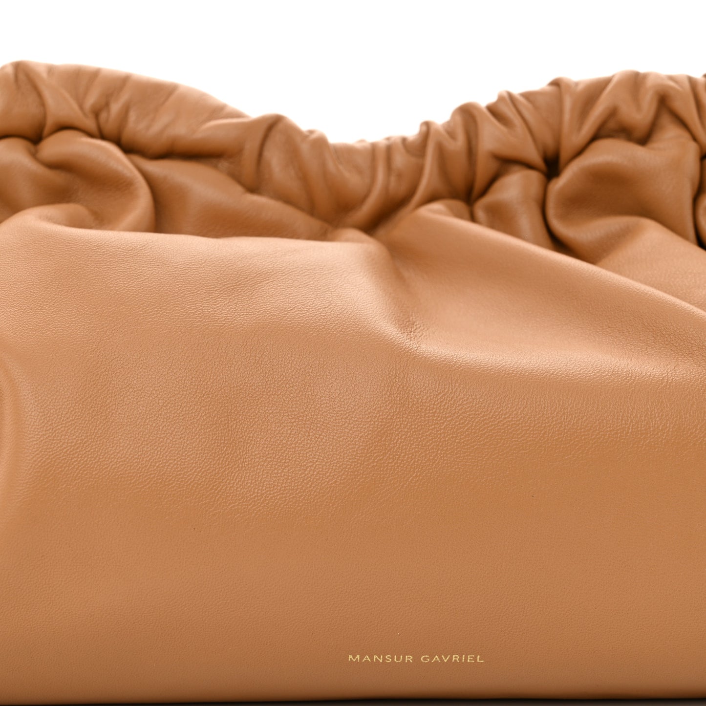 Lambskin Cloud Clutch Caramel