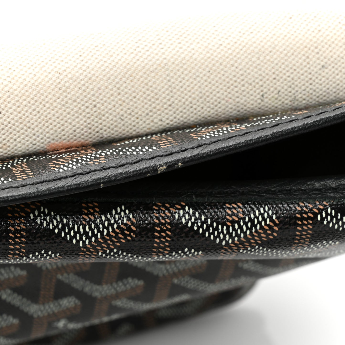 Goyardine Capetien Messenger Bag Black