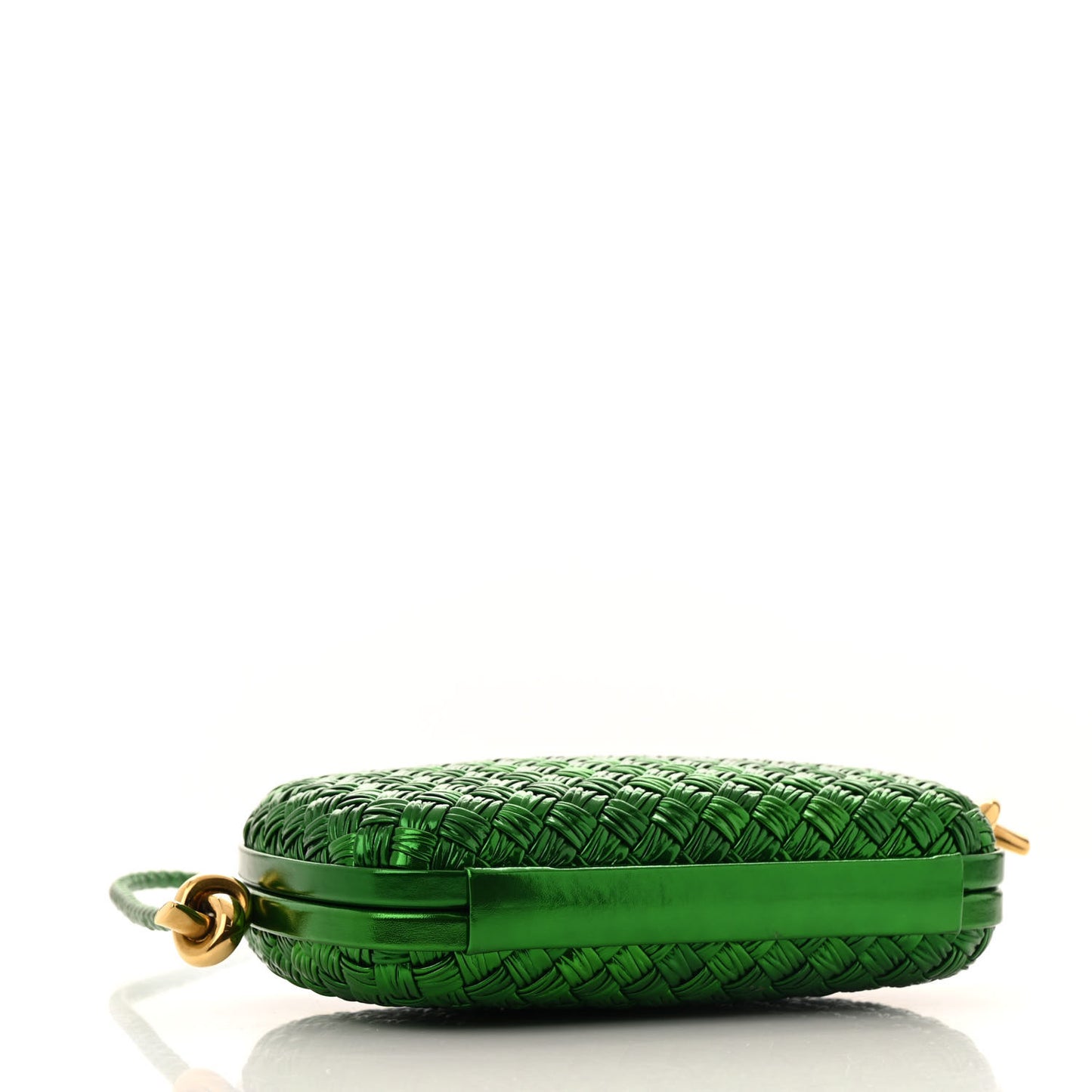 Metallic Calfskin Intrecciato Knot On Strap Envy