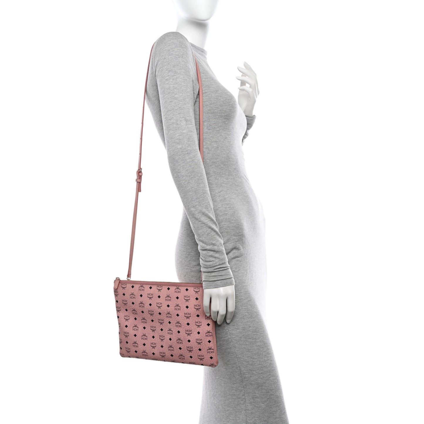 Visetos Medium Crossbody Pouch Light Pink