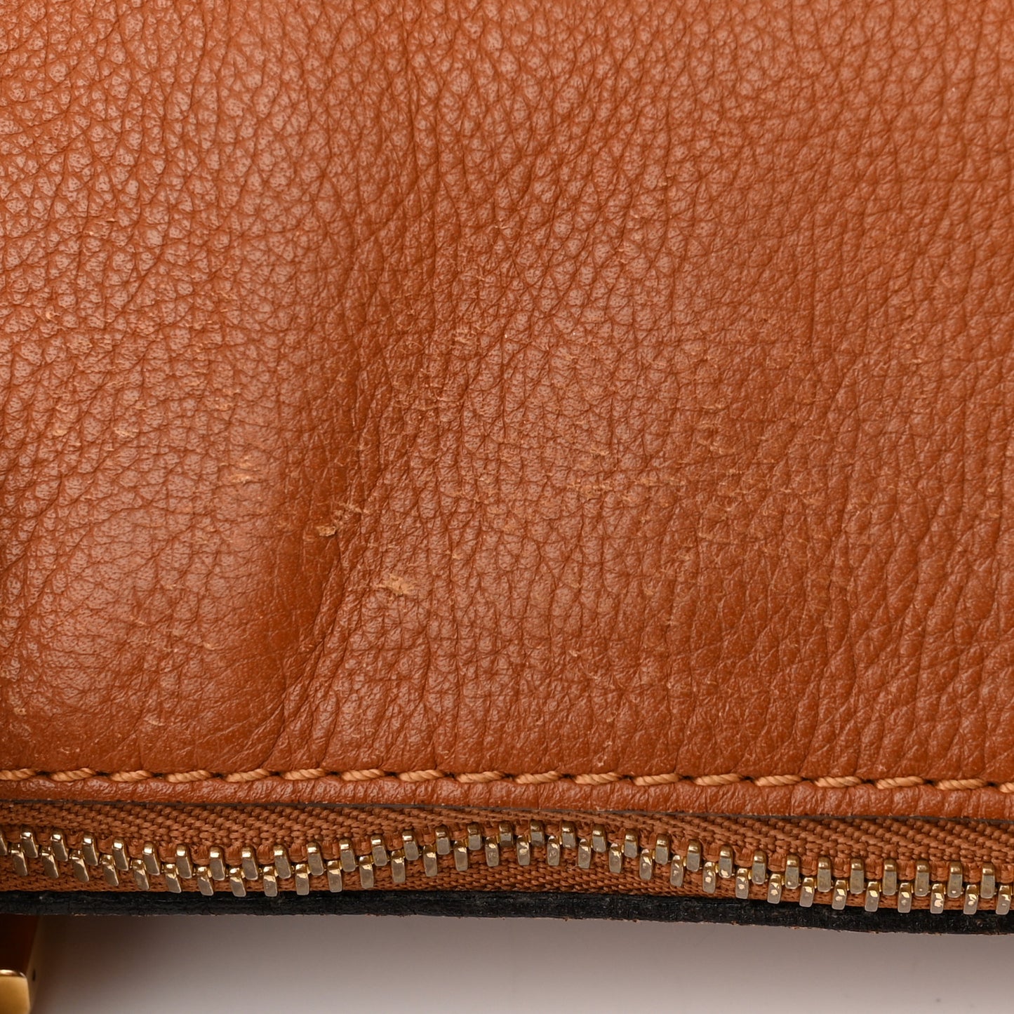 Calfskin Large Marcie Satchel Tan