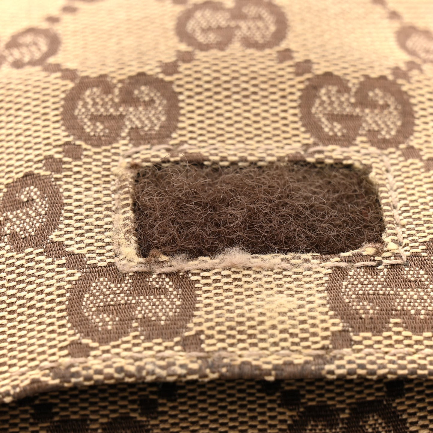GG Monogram Web Double Pocket Belt Bag Ebony