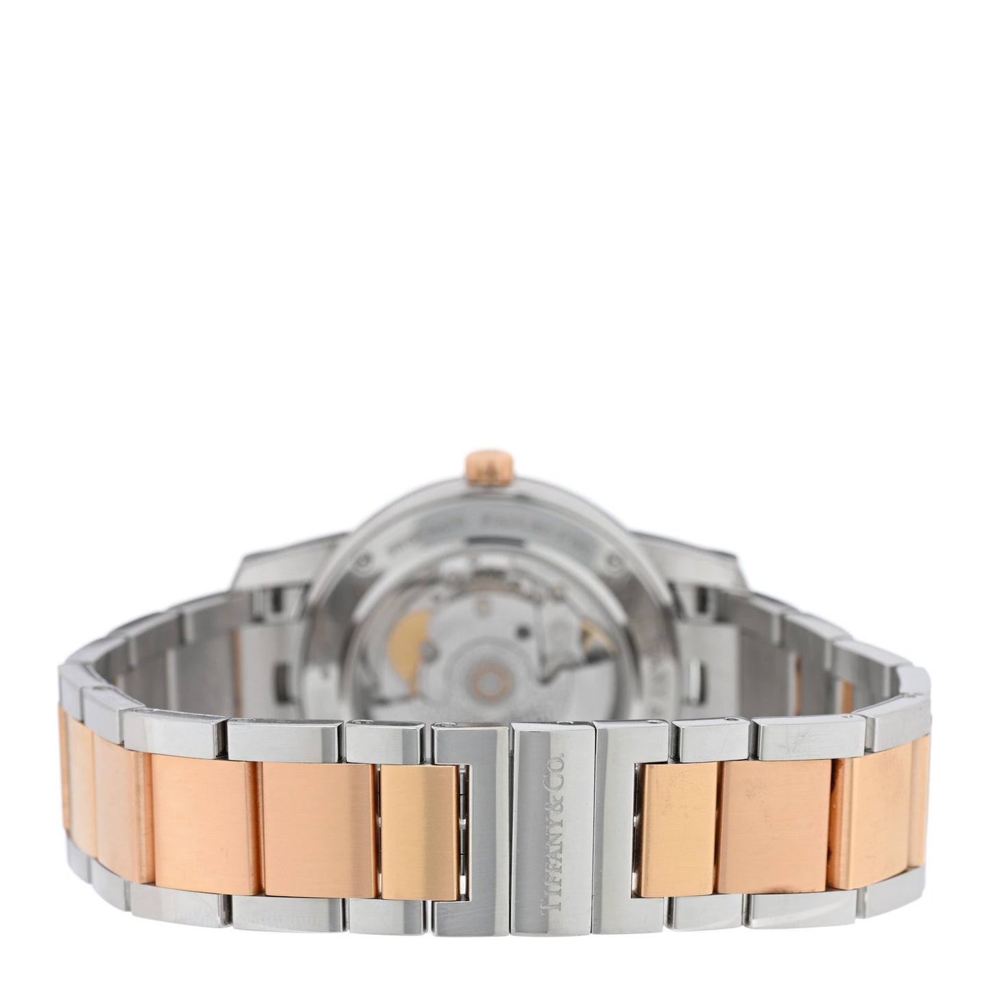 Stainless Steel 18K Rose Gold 37mm Atlas 3-Hand Automatic Watch