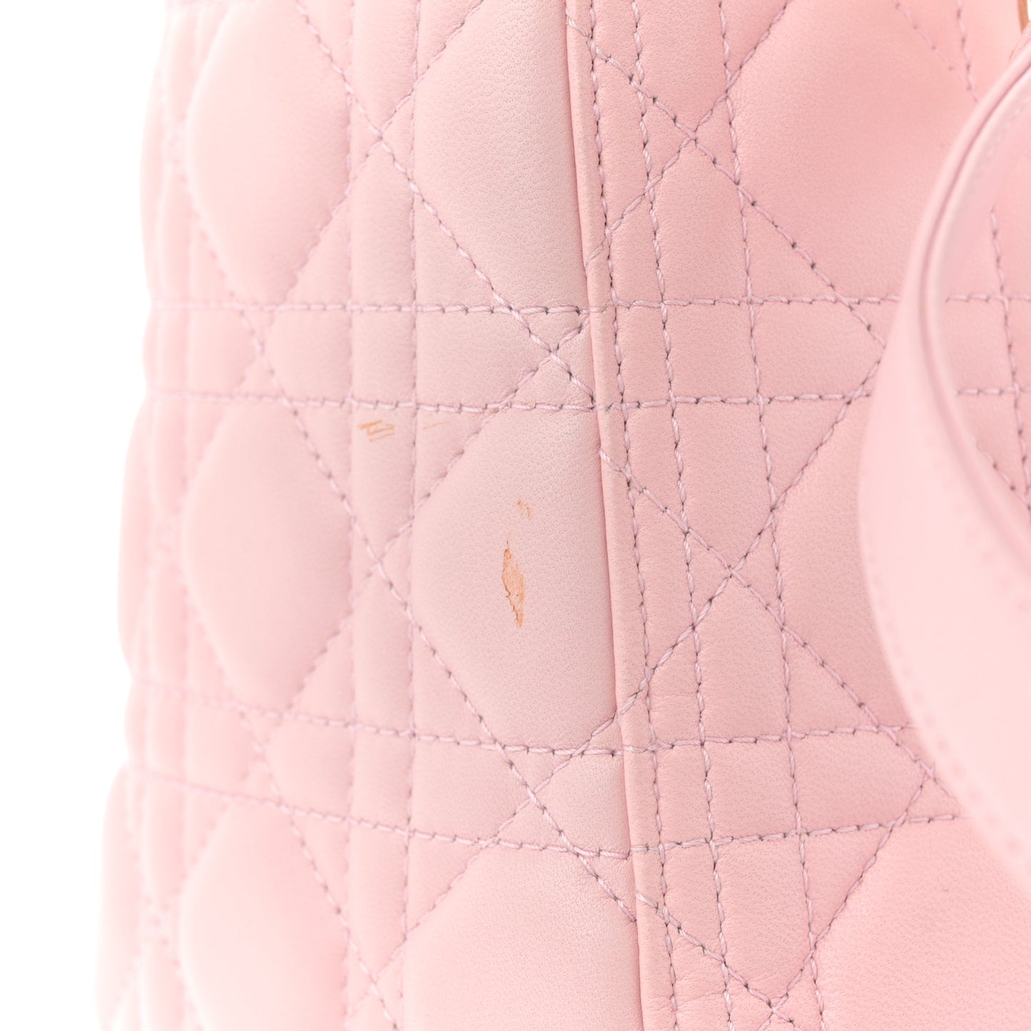 Lambskin Cannage Medium Lady Dior Light Pink