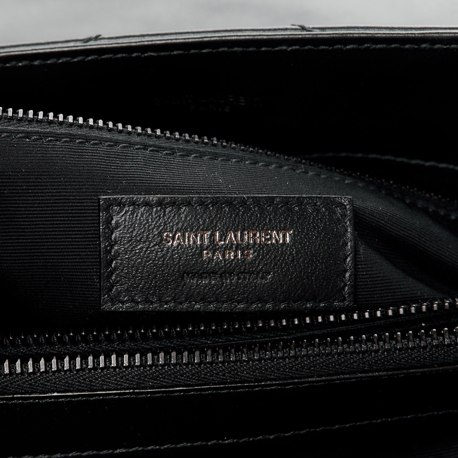 Saint Laurent Calfskin Y Quilted Monogram Monochrome Medium Loulou Chain Satchel Black 7 of 11
