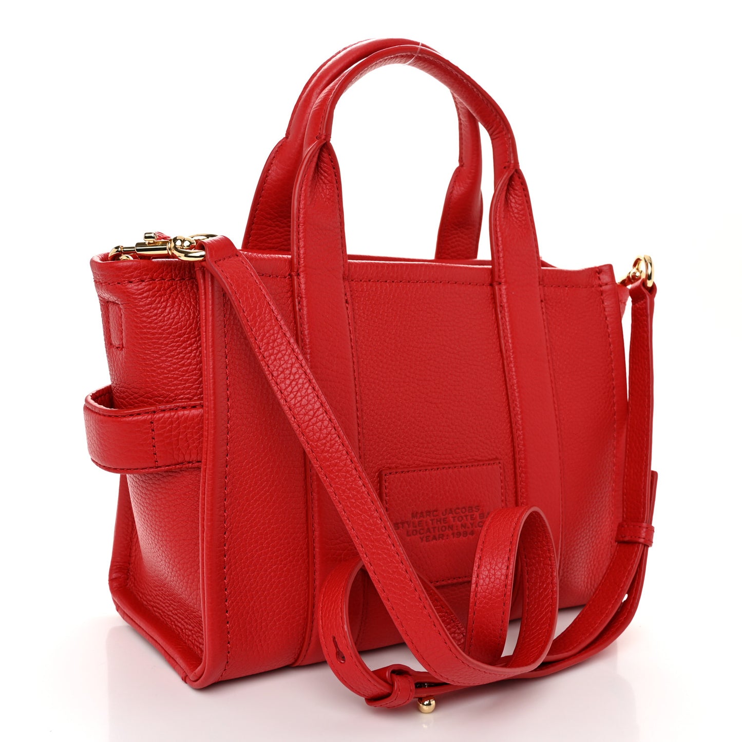 Grained Calfskin Small The Tote Bag True Red