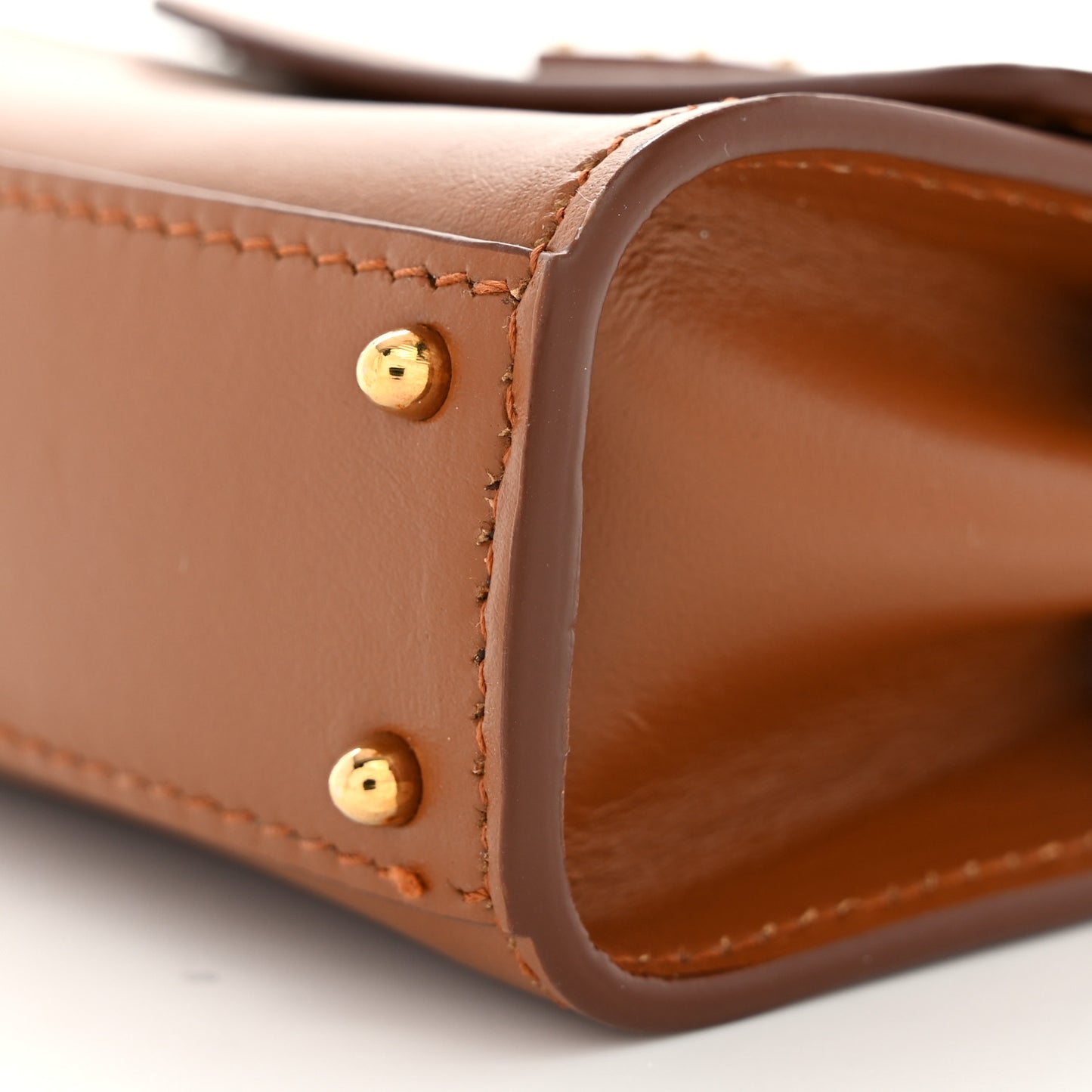 Calfskin Micro 58 Miss Sicily Satchel Brown