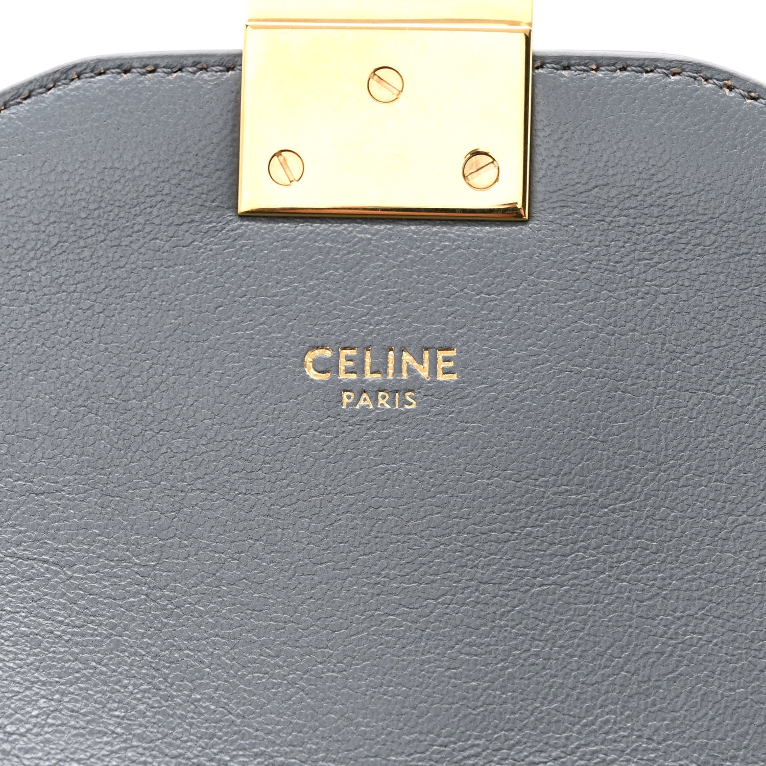 Celine Shiny Calfskin Medium C Bag Grey 6 of 11