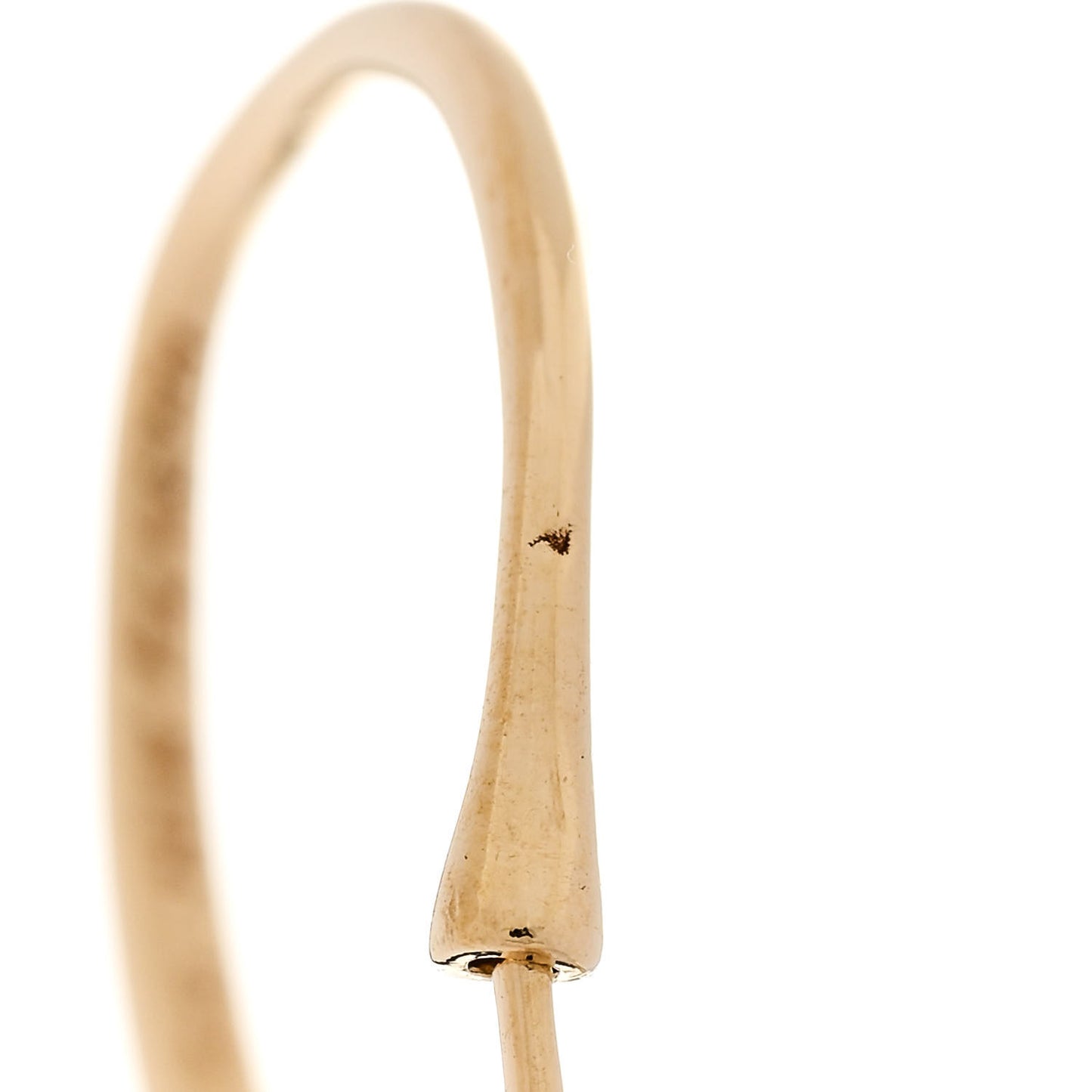 18K Yellow Gold Small Elsa Peretti Open Heart Hoop Earrings