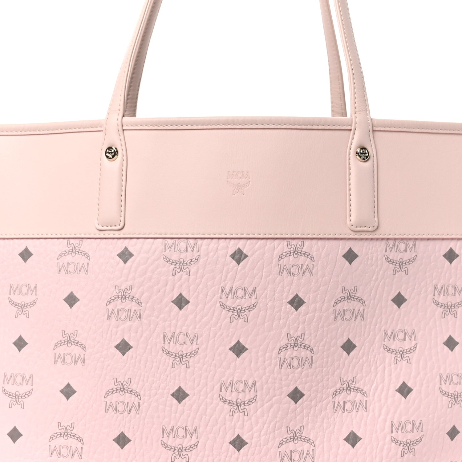 MCM Visetos Aren Tote Powder Pink 7 of 10