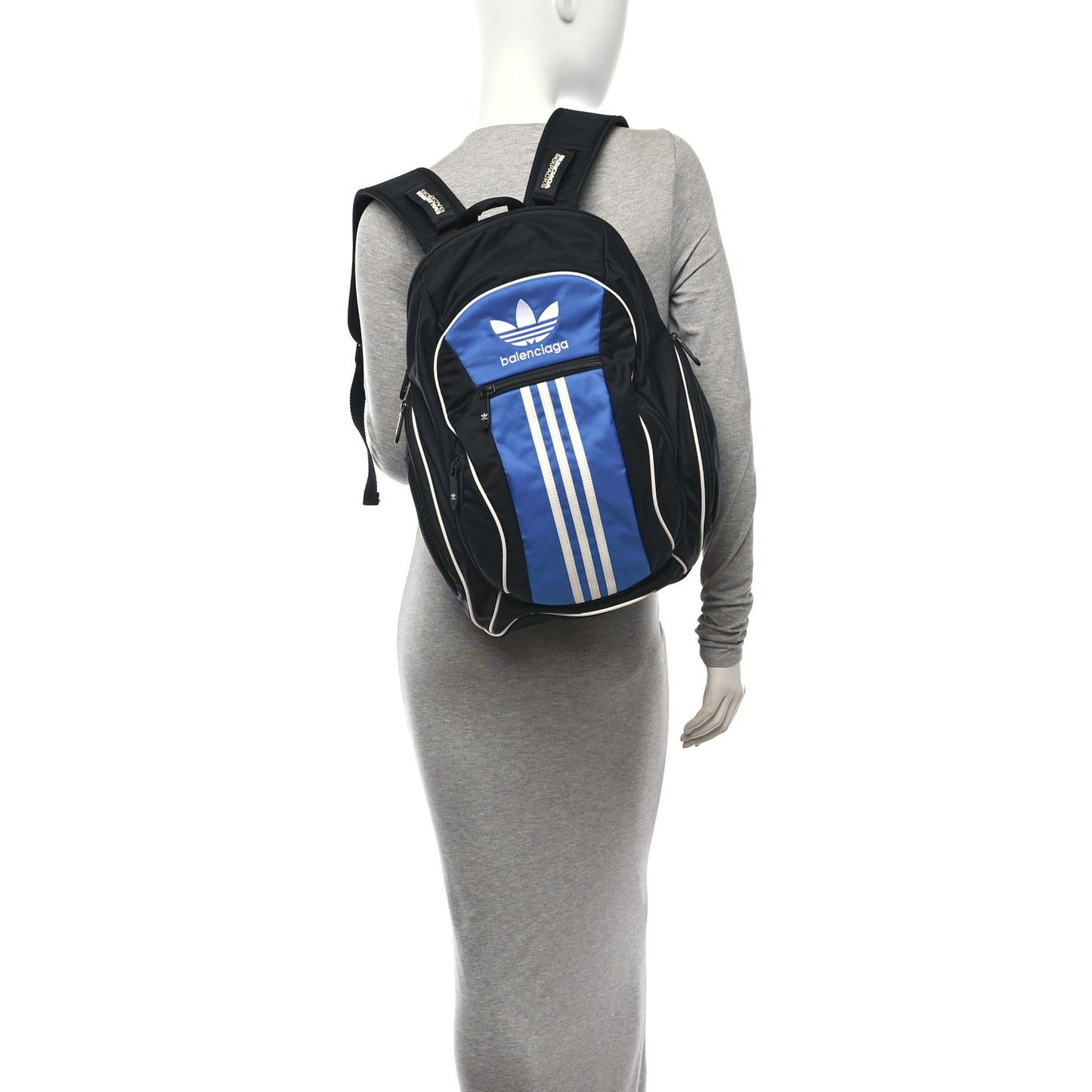 X ADIDAS Recycled Nylon Backpack Black Blue