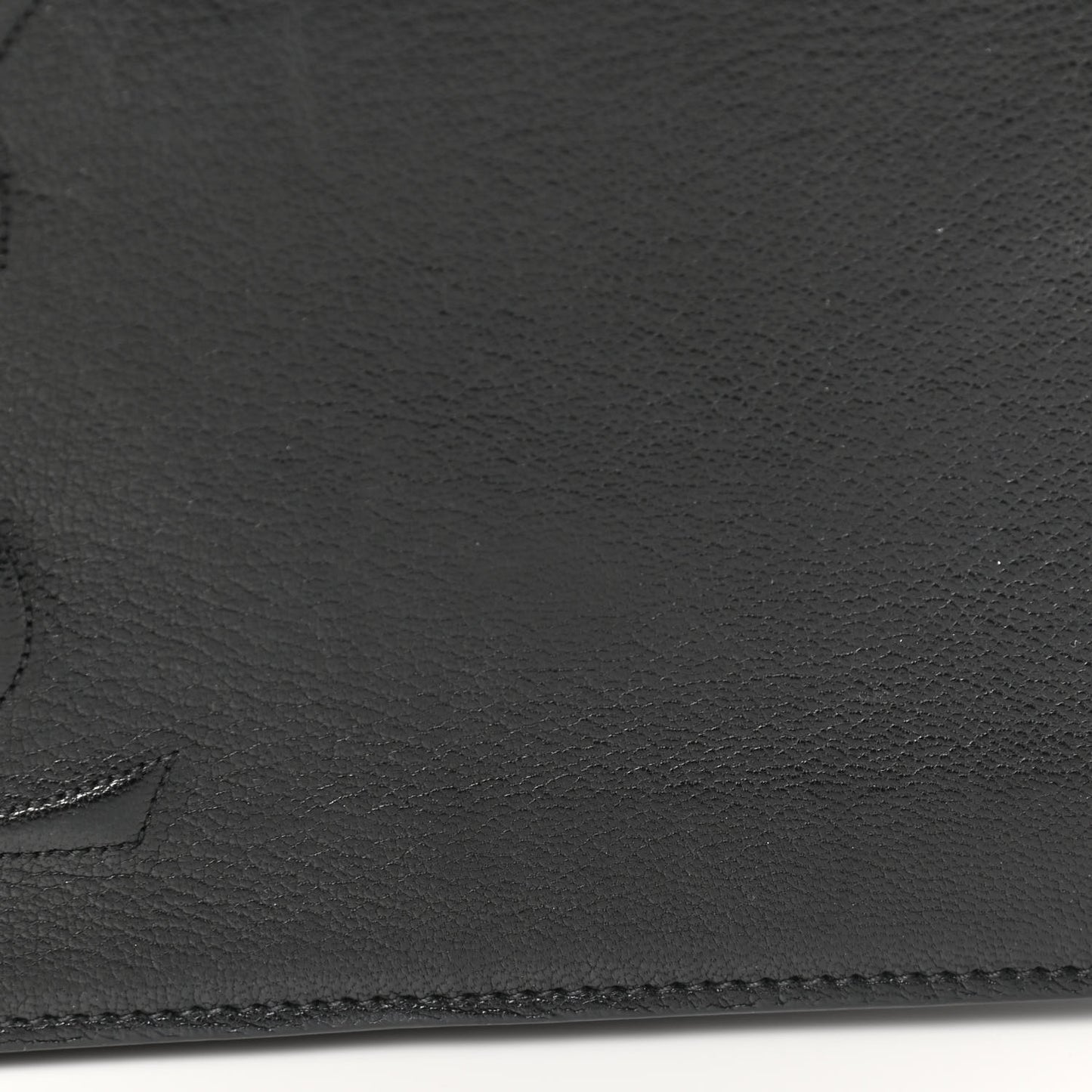 Calfskin Monogram Large Belle De Jour Clutch Black