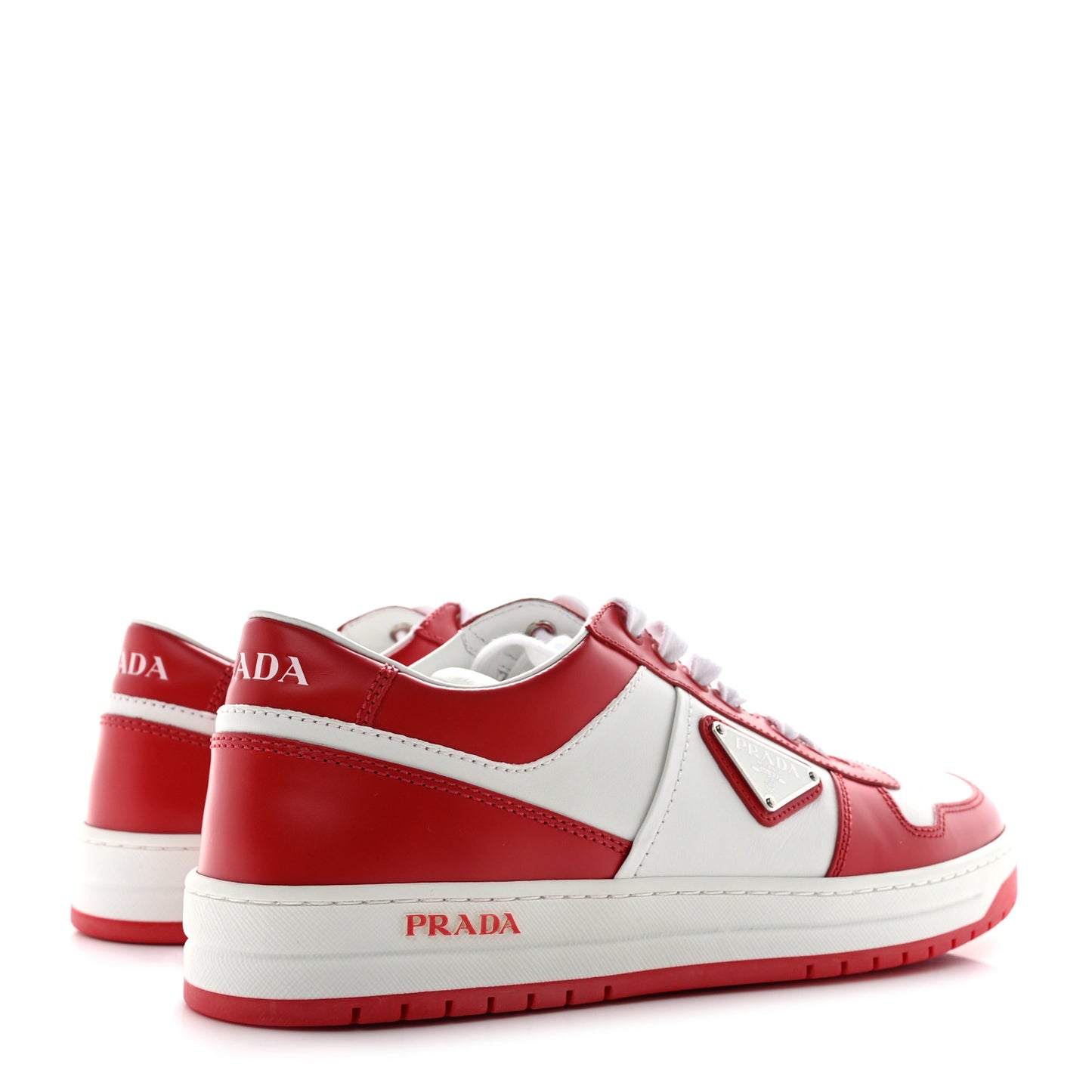 Vitello Sport Spazzolato Rois Triangle Logo Womens Downtown Low Top 30mm Sneakers 40 White Lacca