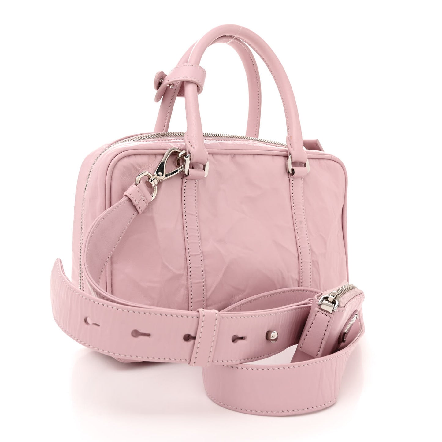 Nappa Antique Medium Re-Edition 2001 Two Handle Bag Alabastro