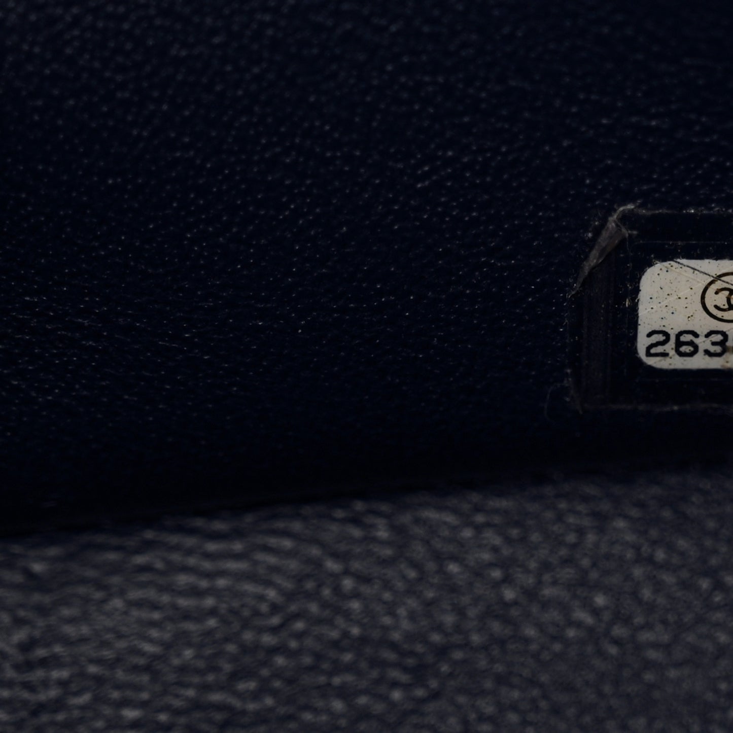 Caviar Quilted Maxi Double Flap Navy Blue