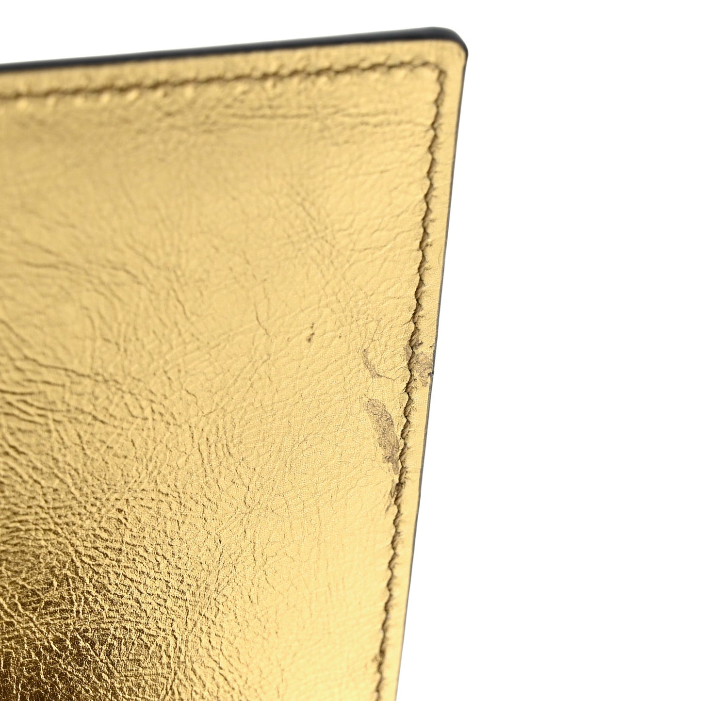 Metallic Calfskin Monogram Large Belle De Jour Clutch Gold