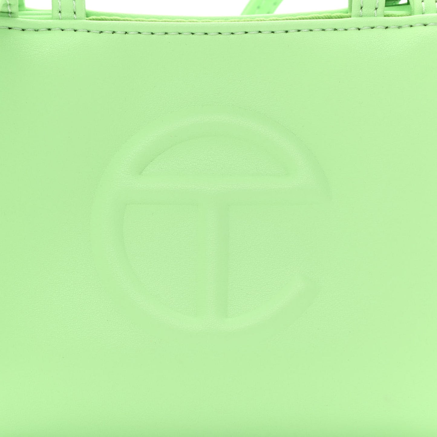 Vegan Leather Small Shopping Bag Double Mint