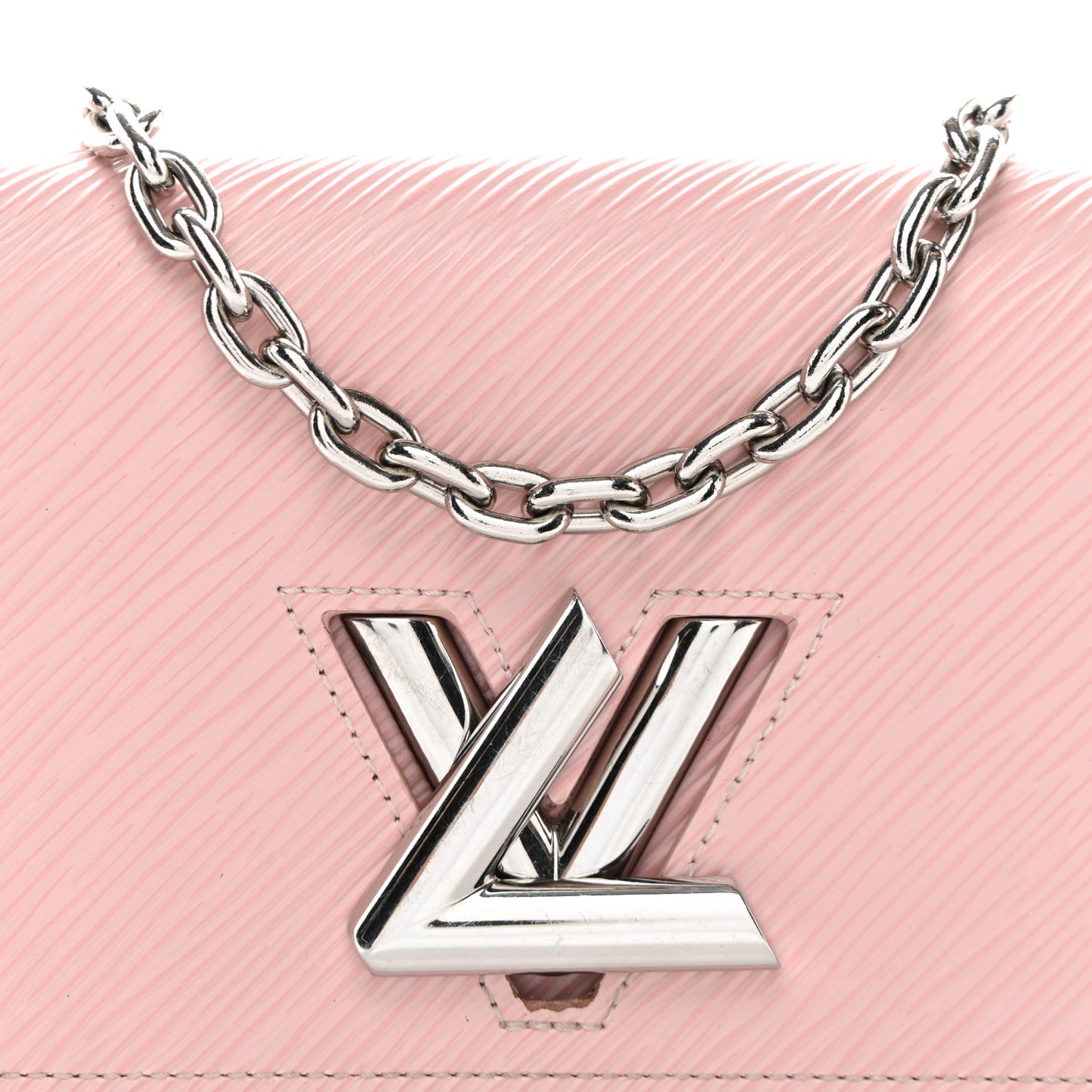 Epi Twist Chain Wallet Rose Ballerine