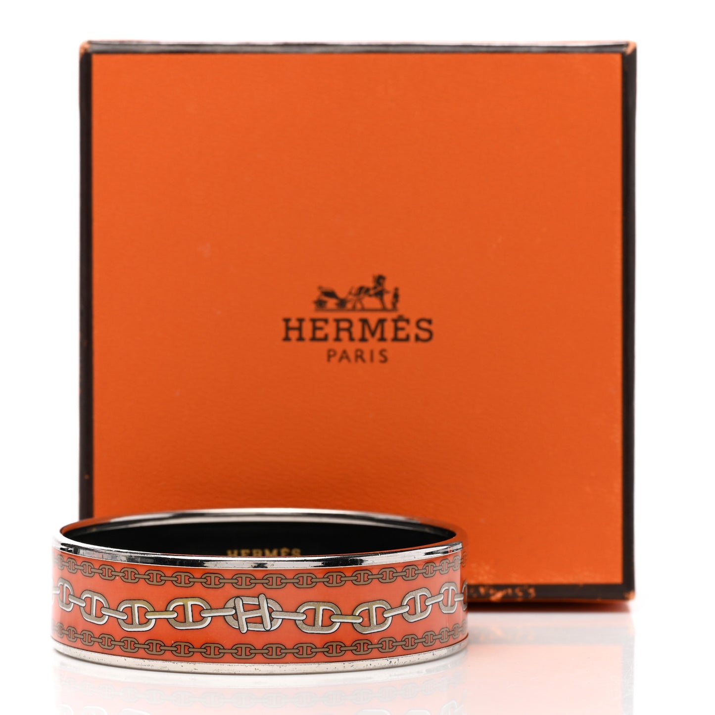 Enamel Printed Wide Chaine d'Ancre Bracelet 70
