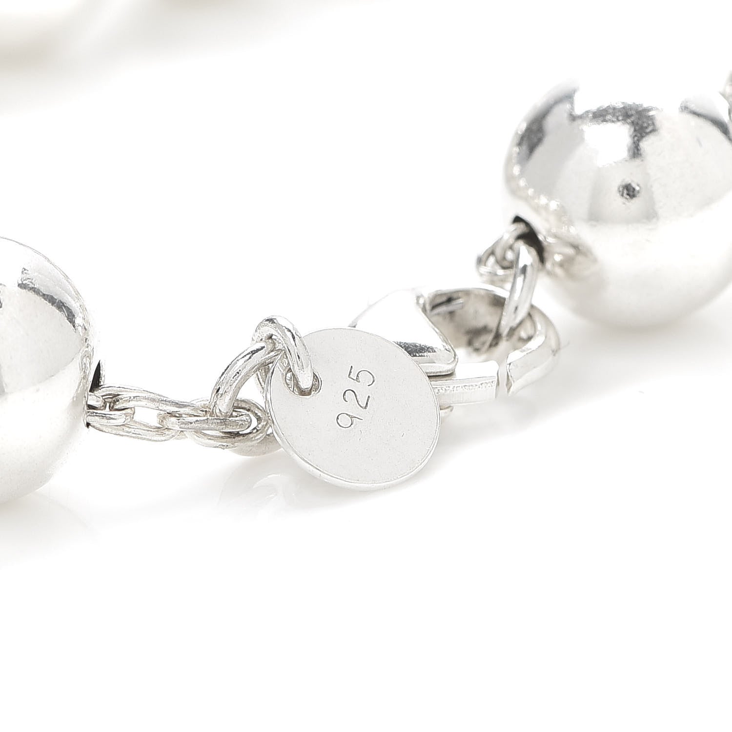 Tiffany Sterling Silver 10mm HardWear Ball Bracelet 5 of 5
