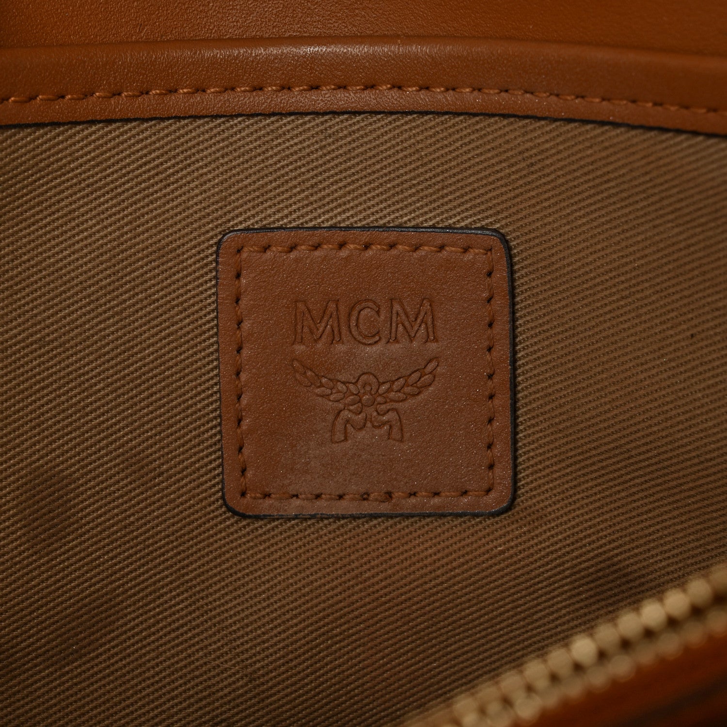 MCM Visetos Millie Wallet On Chain Cognac 6 of 14