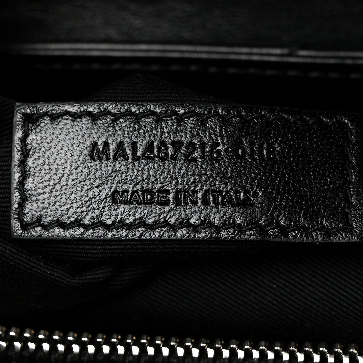 Calfskin Y Quilted Monogram Medium Loulou Chain Satchel Black