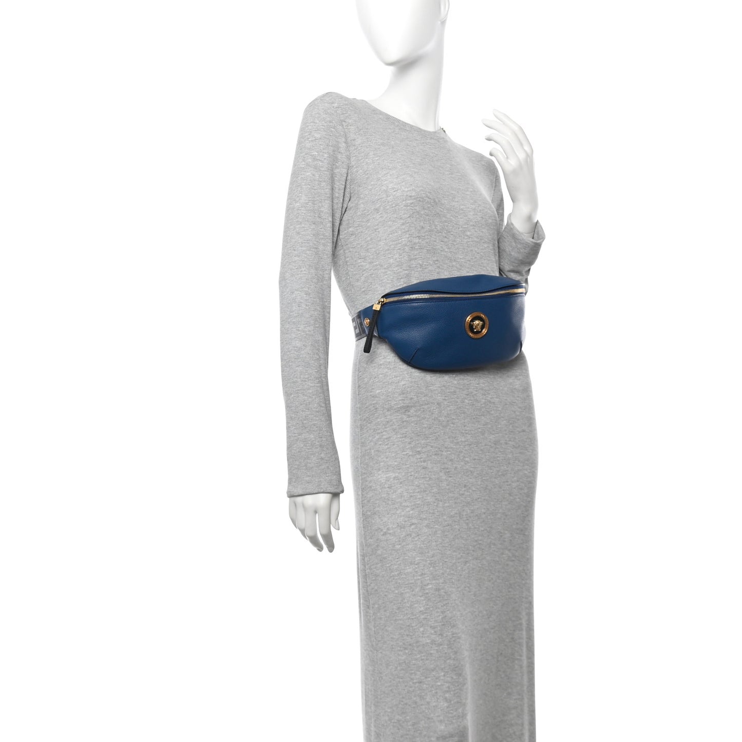 Grained Calfskin Vanitas Medea Belt Bag Blue