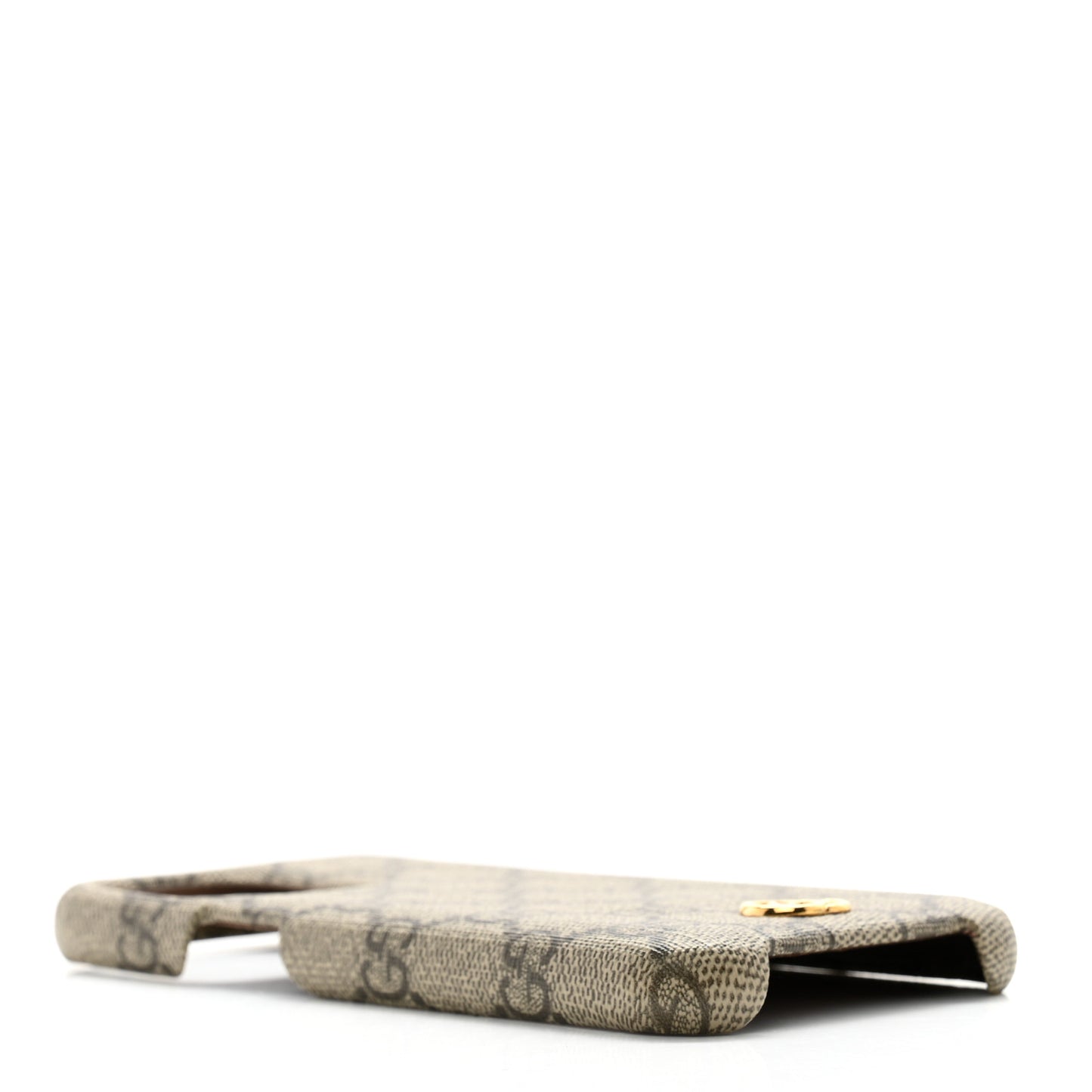 GG Supreme Monogram Ophidia iPhone 15 Pro Max Phone Case Beige Ebony