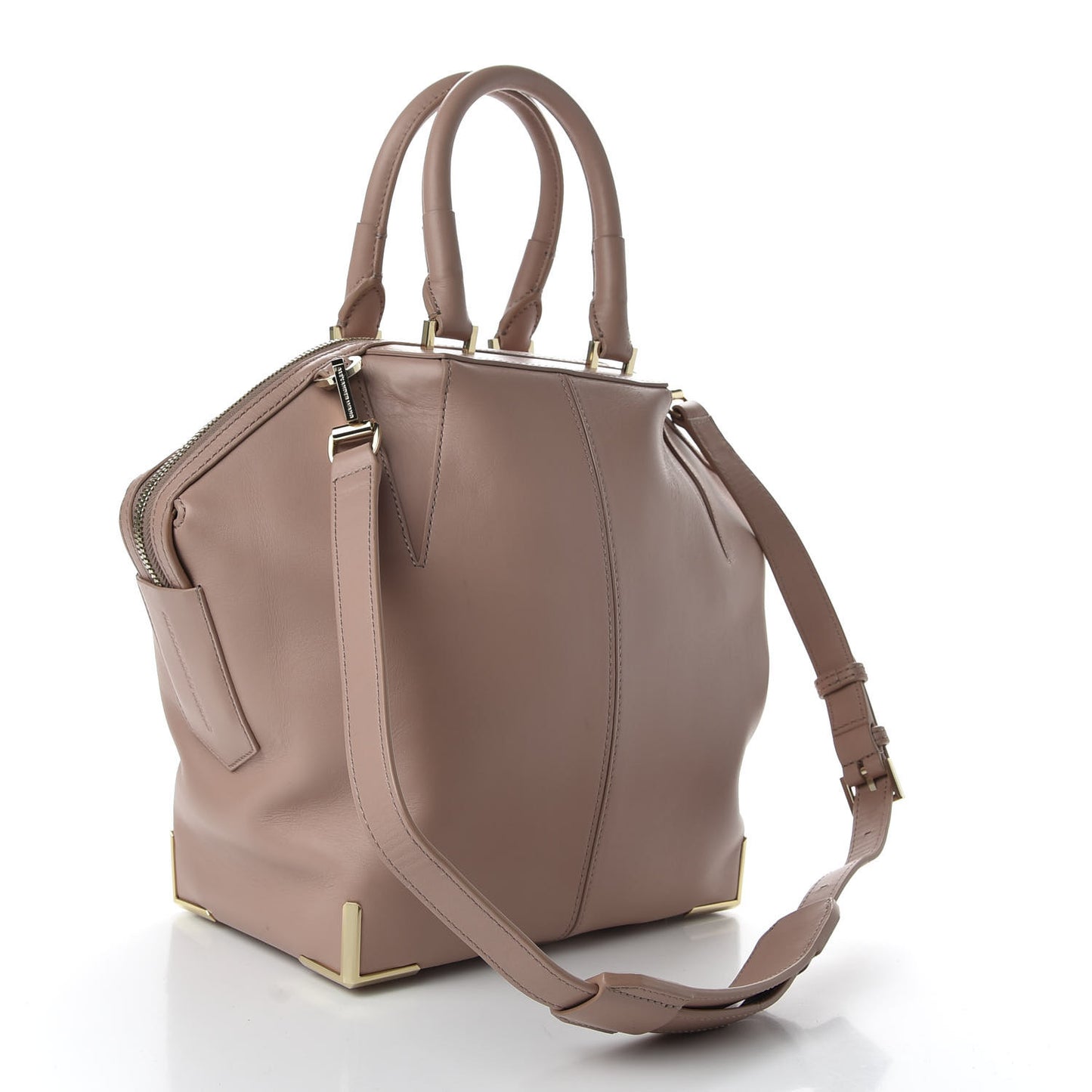 Smooth Calfskin Small Emile Blush Gold Hardware