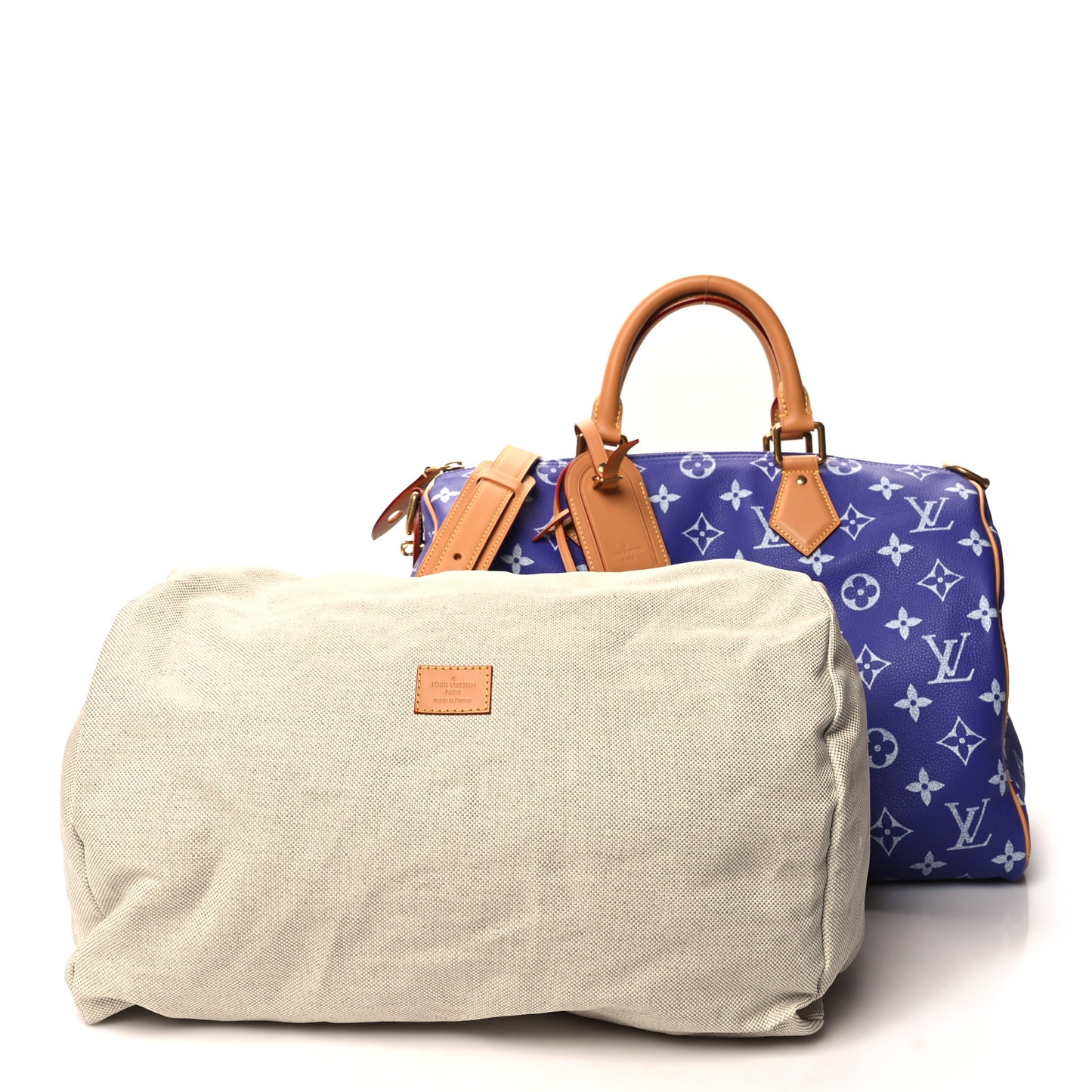 Calfskin Monogram Speedy P9 Bandouliere 40 Amethyst