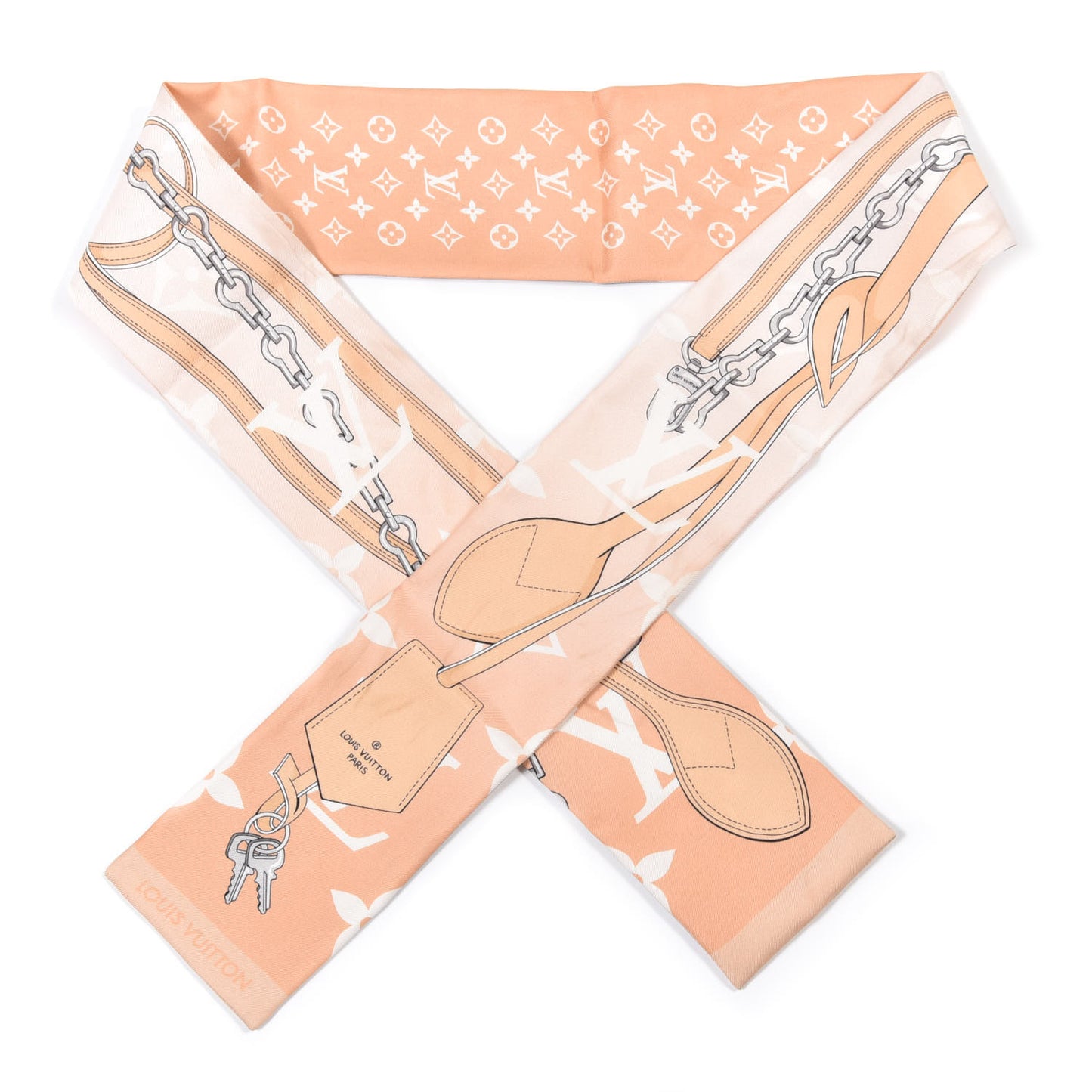 Silk Monogram Gradient By The Pool Bandeau Mist