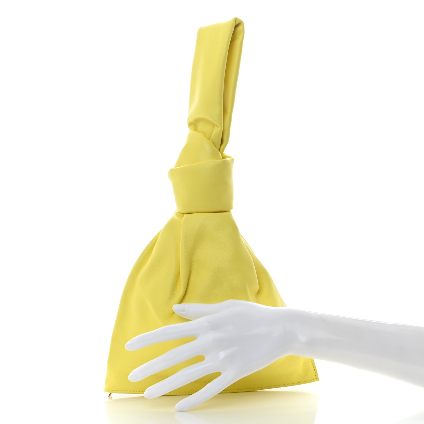 Calfskin Mini BV Twist Yellow