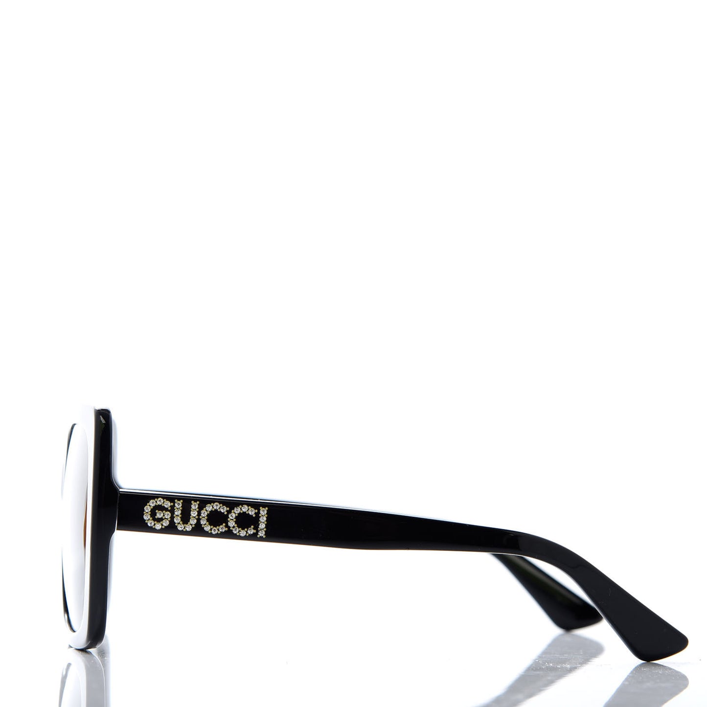 Crystal Square Frame GG Sunglasses GG0418S Black