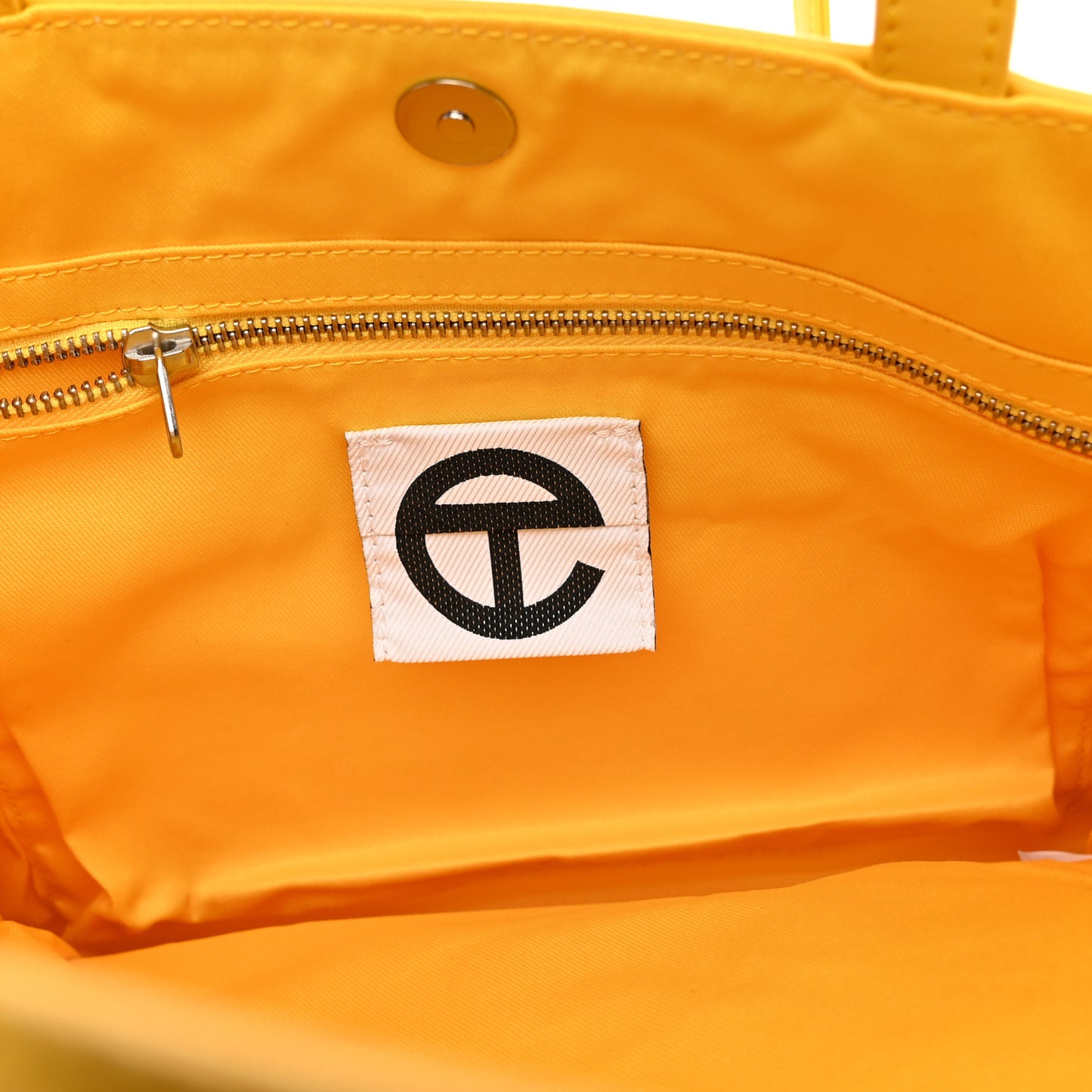 Vegan Leather Medium Shopping Bag Yellow