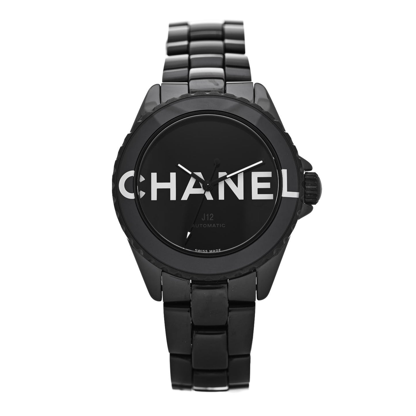 Stainless Steel Ceramic 38mm J12 Wanted de Chanel Automatic Watch Black