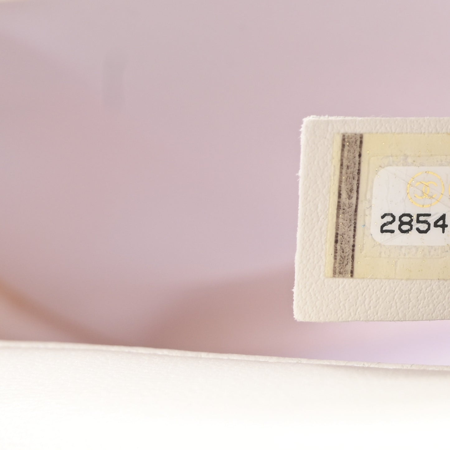 Sequin Mini Rectangular Flap White