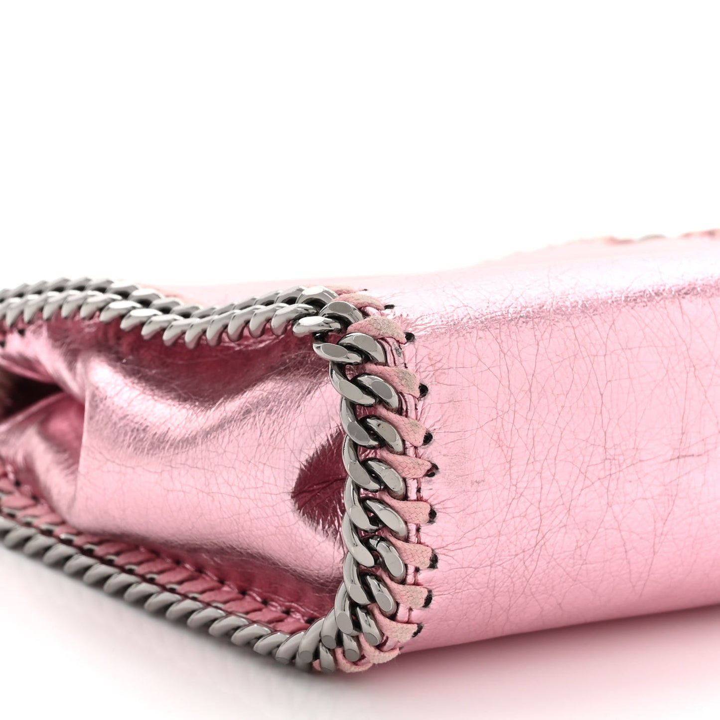 Metallic Eco Alter Nappa Tiny Falabella Tote Pink