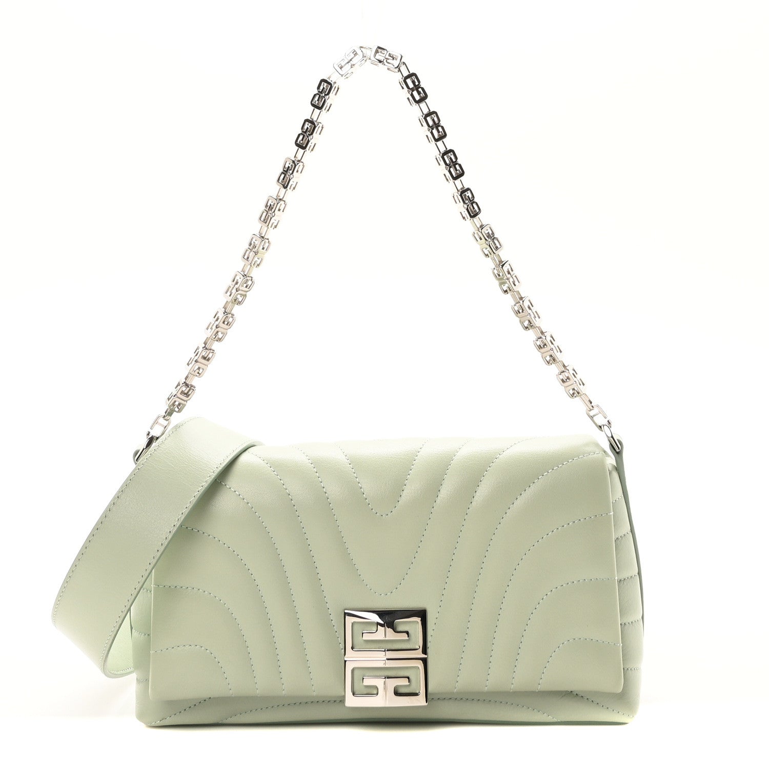 Givenchy Calfskin Quilted Small 4G Shoulder Bag Light Green 1 of 9