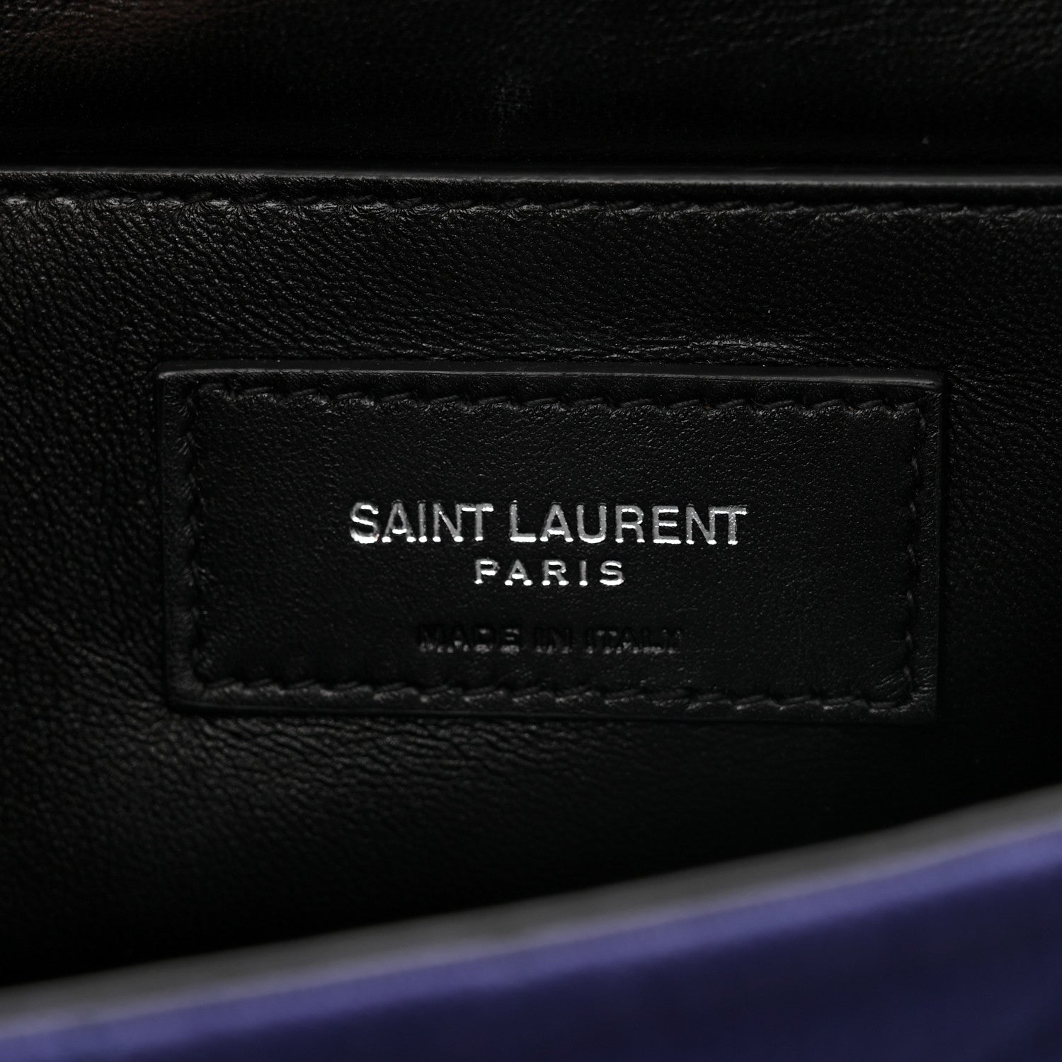 Saint Laurent Jersey Wool Patchwork Monogram Medium Jamie Baguette Purple 6 of 12
