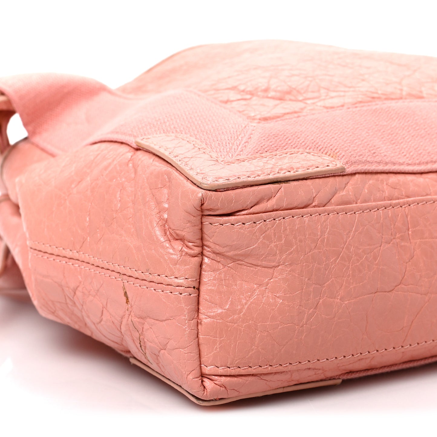 Agneau Stadio Ruban Viscose Navy Cabas XS Rose Ballerine