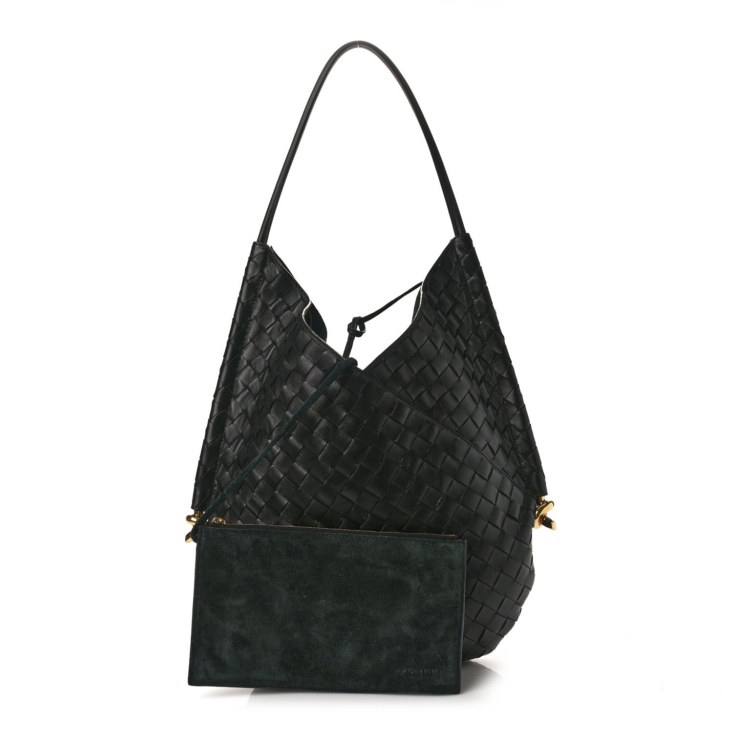 Bottega Veneta Nappa Intrecciato Medium Solstice Hobo Black 3 of 13