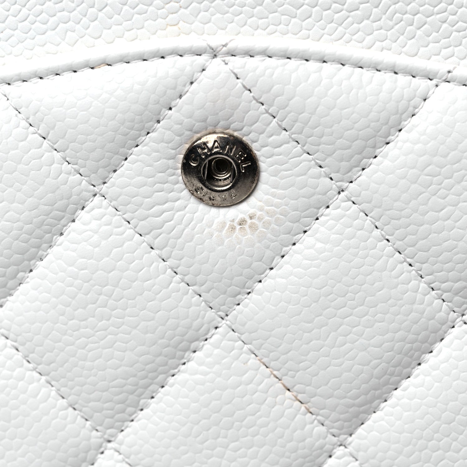 Chanel Caviar Quilted Maxi Double Flap White 11 of 15