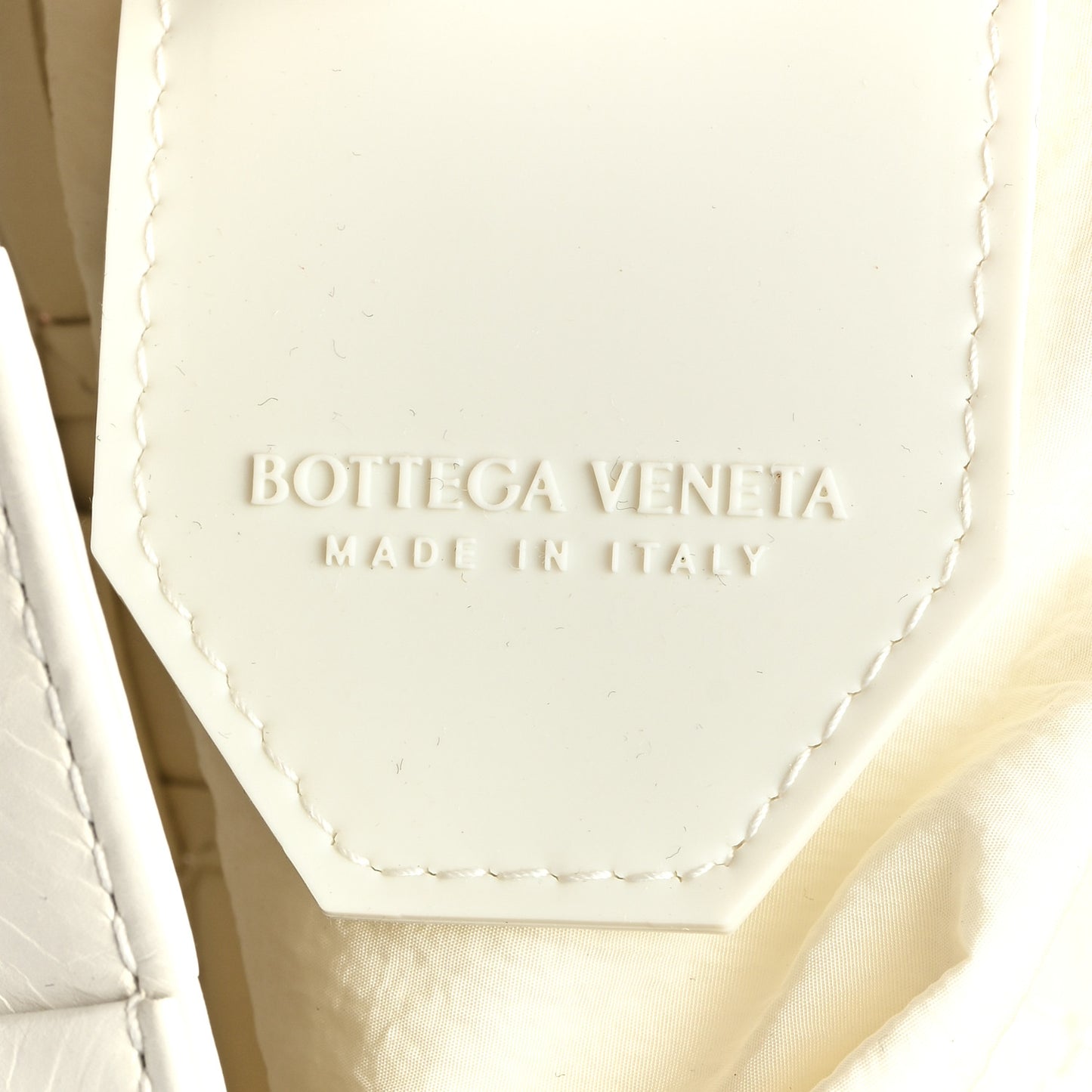 Paper Calfskin Maxi Intreccio Cassette Crossbody Bag White