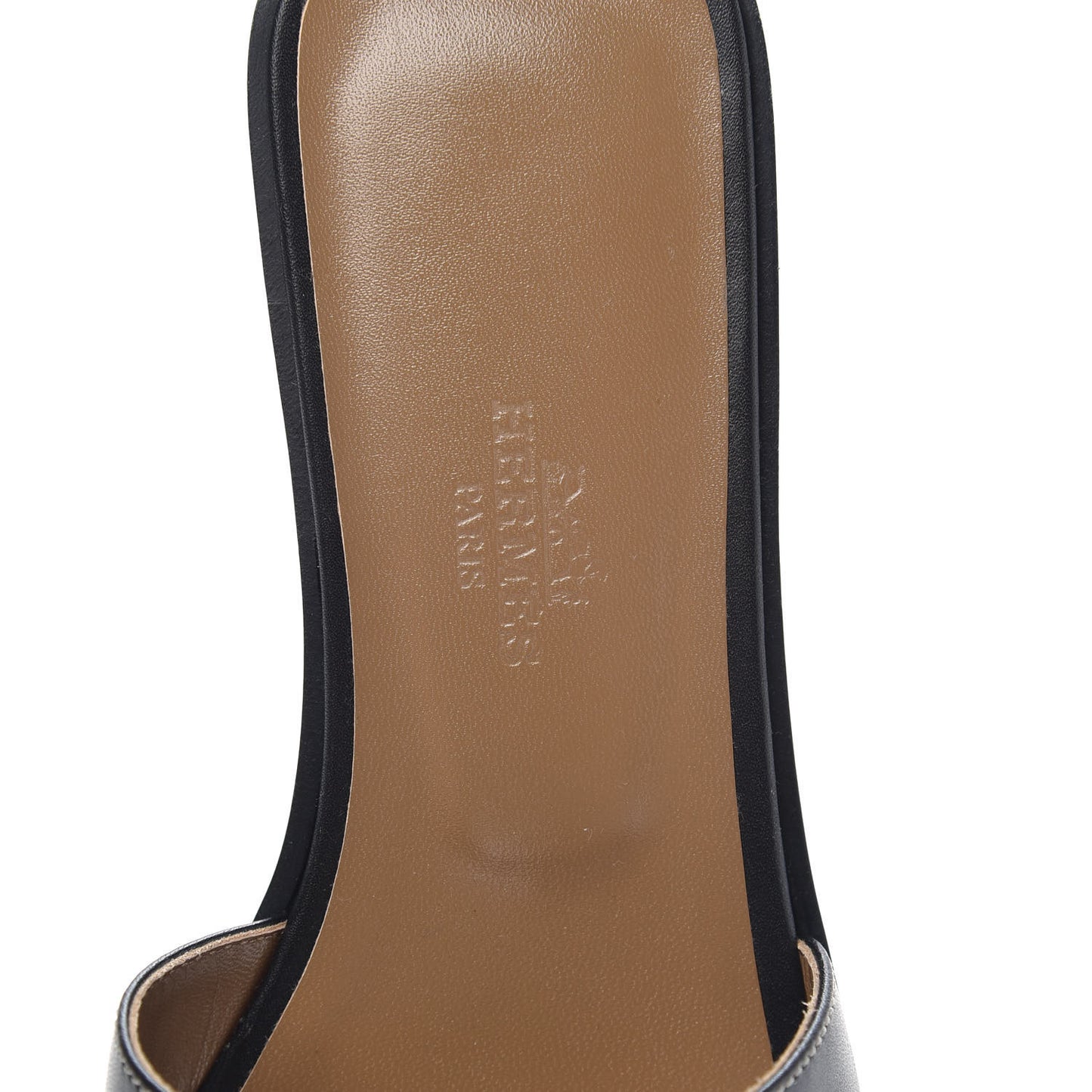 Box Calfskin Oran Sandals 35.5 Black
