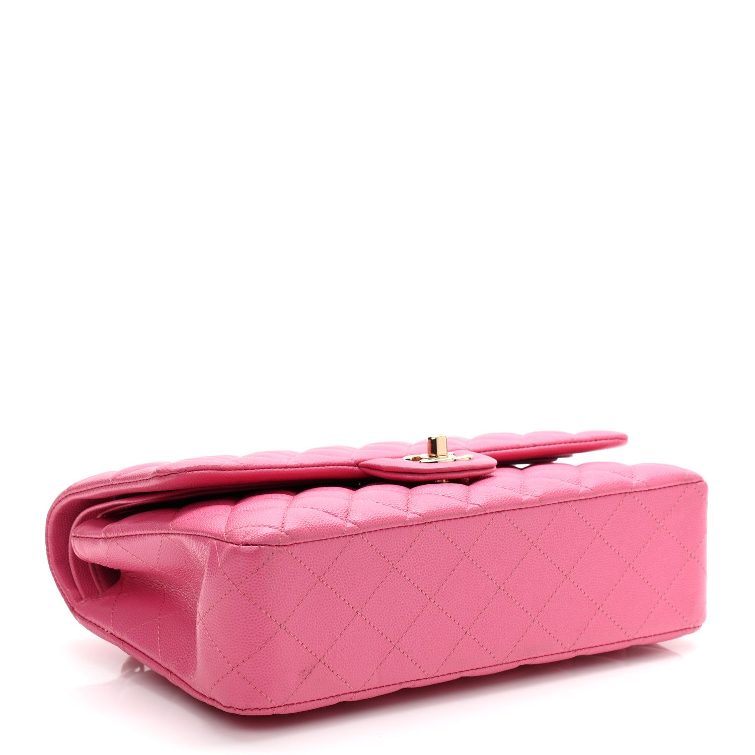Chanel Caviar Quilted Medium Double Flap Pink 4 of 12