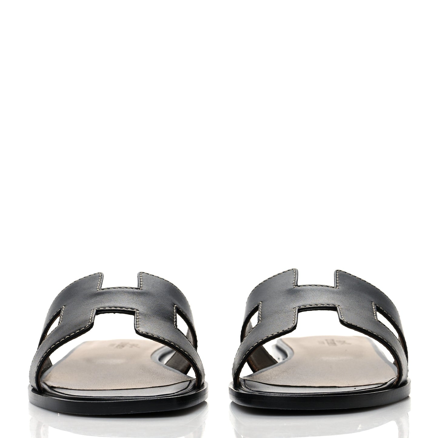 Box Calfskin Oran Sandals 35.5 Black
