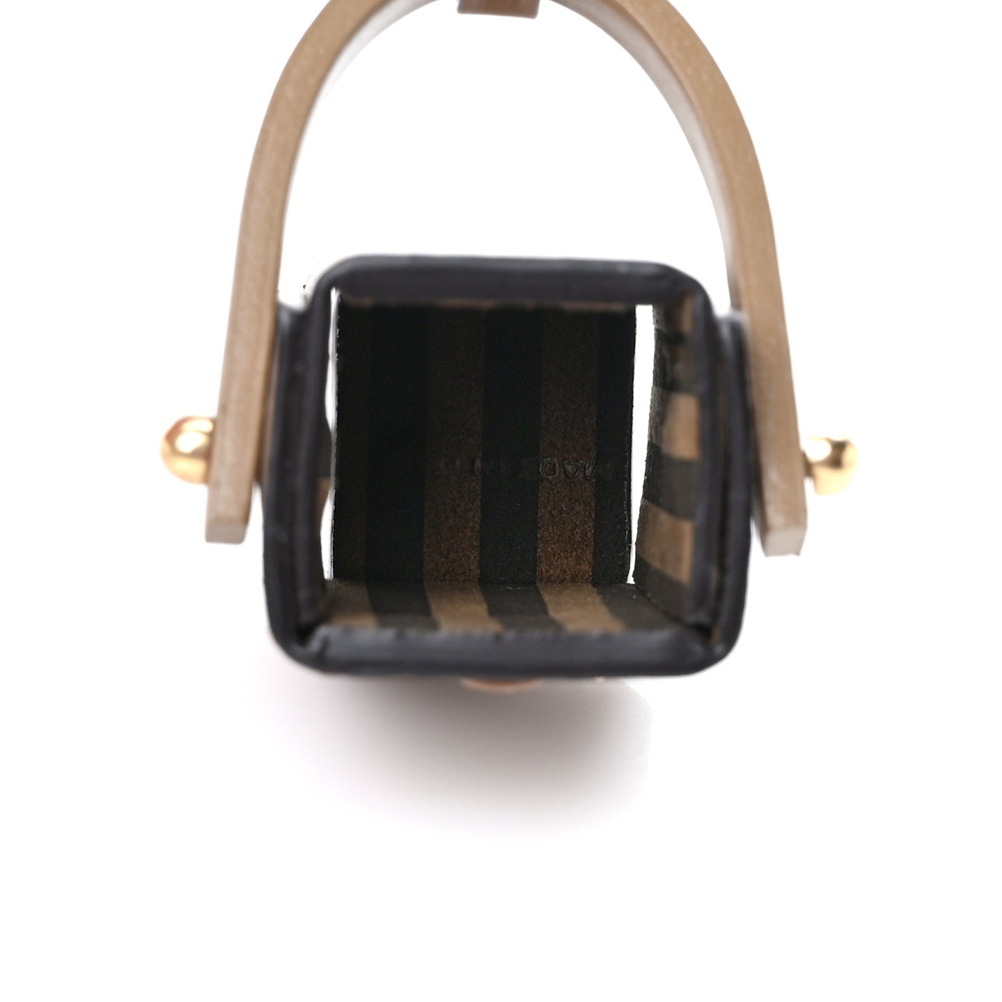 Vitello King Bucket Perfume Holder Key Charm Tortora