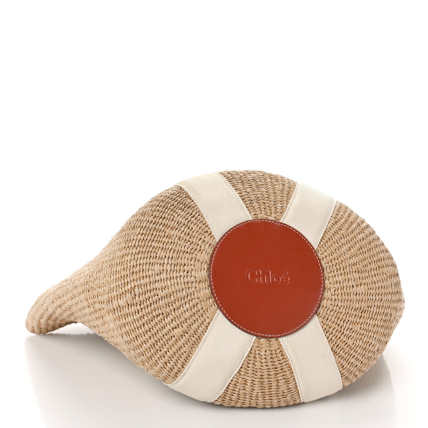 Chloe Raffia Large Woody Tote White 4 of 10