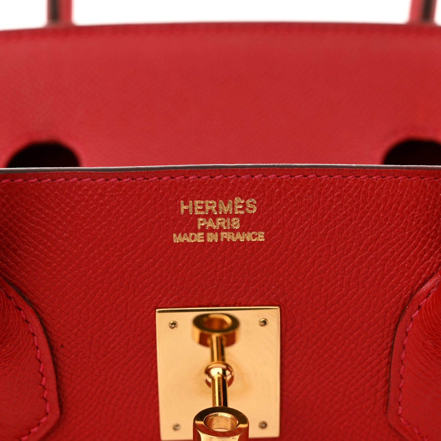 Epsom Birkin 35 Rouge Casaque